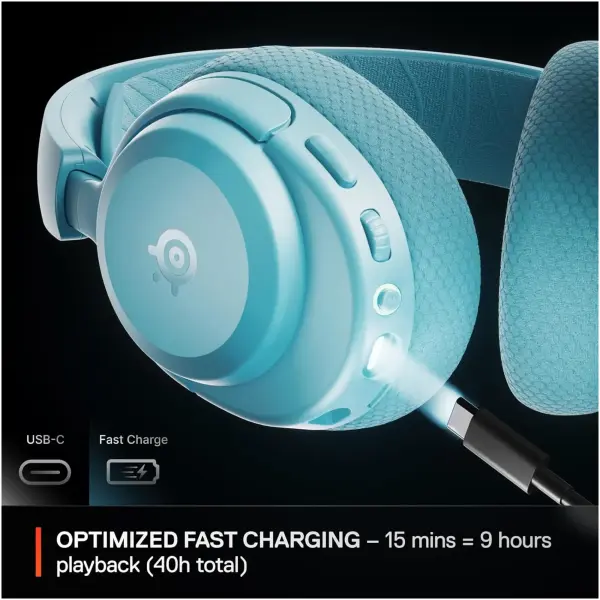Купить Наушники SteelSeries Arctis Nova 3P Wireless MultiPlatform Aqua (SS61688) - фото 8