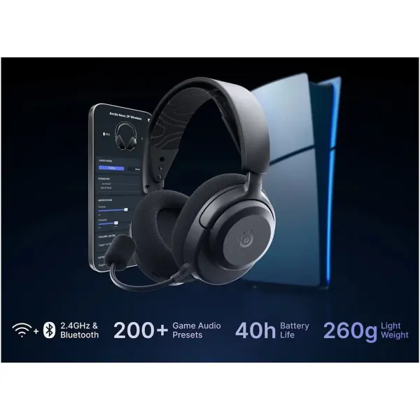 Купить Наушники SteelSeries Arctis Nova 3P Wireless MultiPlatform Black (SS61686) - фото 5