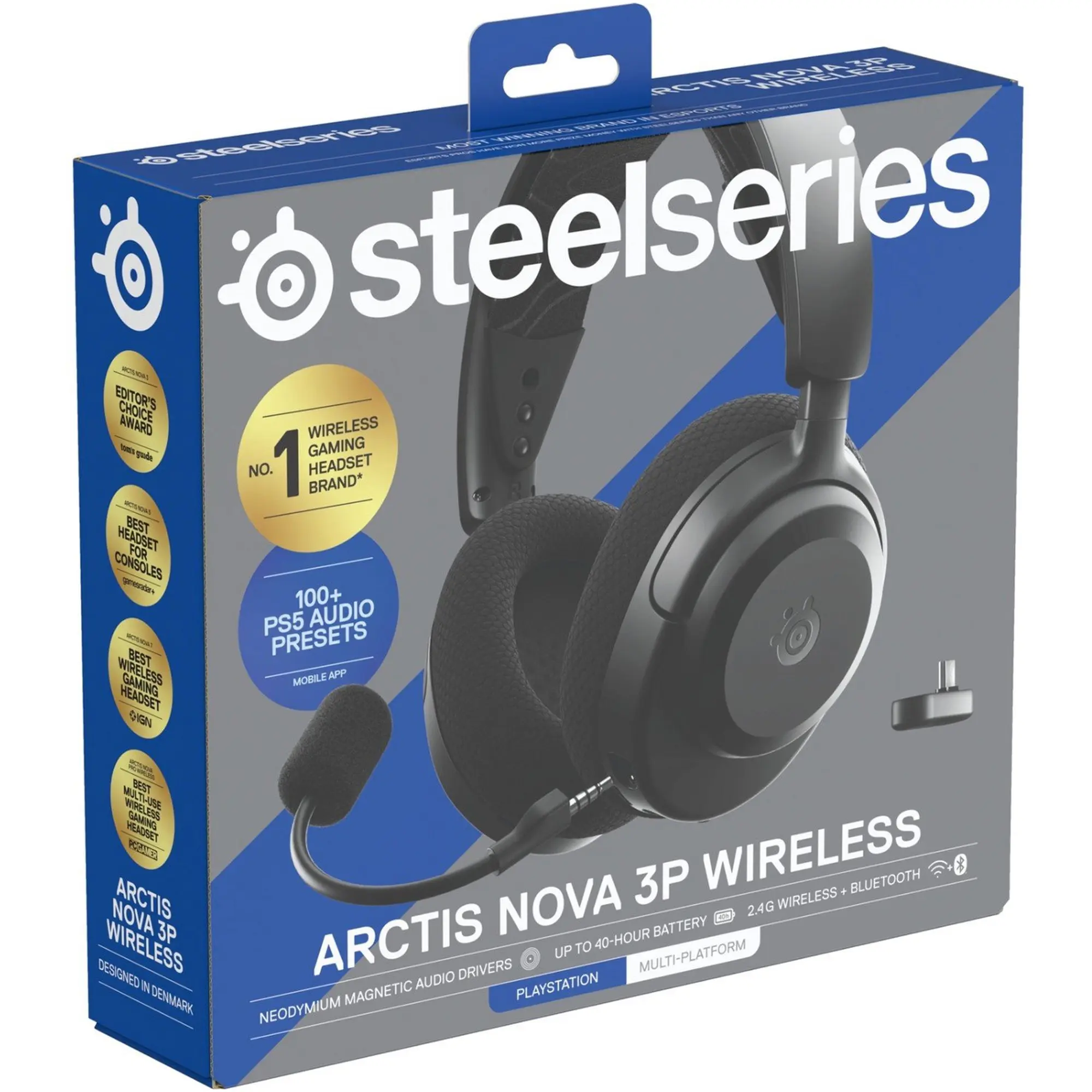 Купить Наушники SteelSeries Arctis Nova 3P Wireless MultiPlatform Black (SS61686) - фото 6