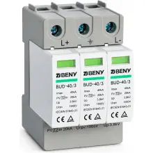 Купити Обмежувач перенапруги BENY BUD-40/3 DC 3P 1000В T2 40кА (BUD-40/3-3P1000VDCT240kA) - фото 2