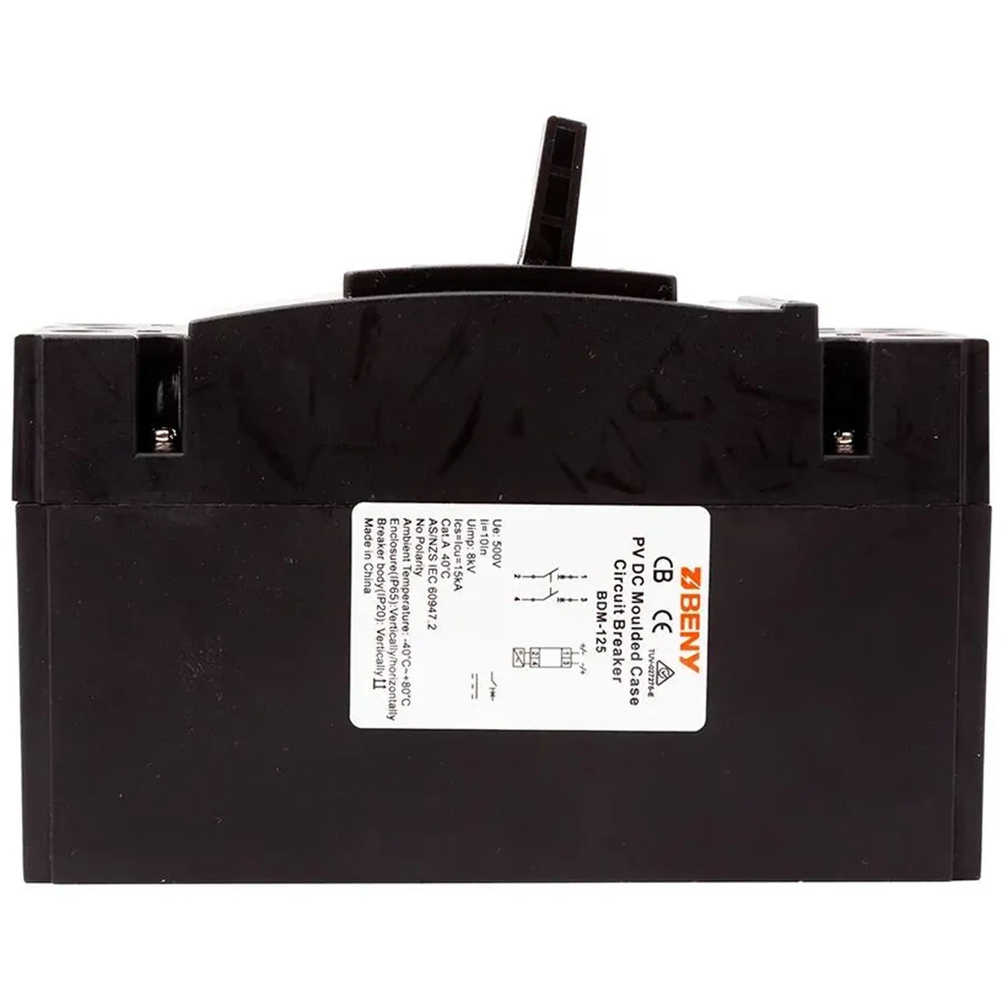 Купити Автоматичний вимикач BENY BDM-125 DC 2P 500В 125А (BDM-125-2P500V125A) - фото 3