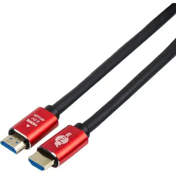 Купить Кабель ATcom HDMI-HDMI Red/Gold 15 м (24915) - фото 1