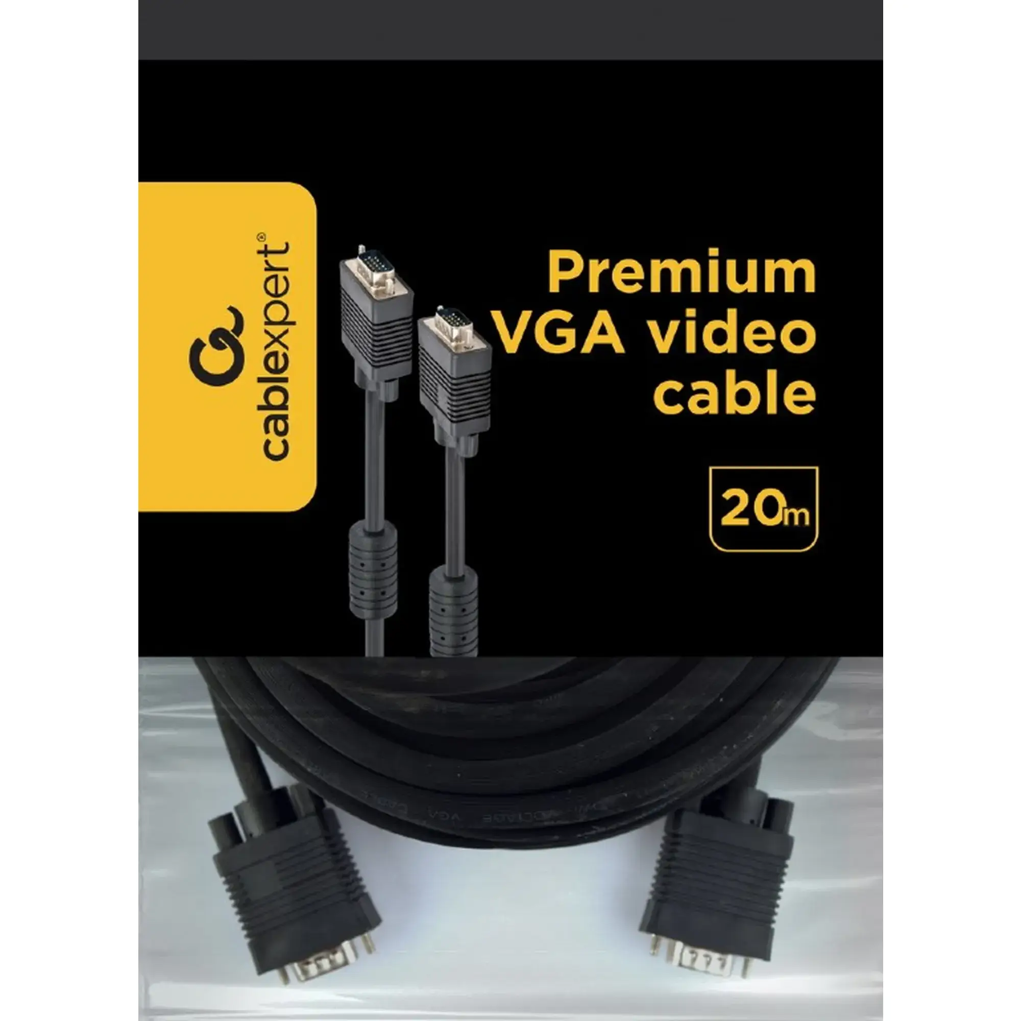 Купити Кабель Cablexpert CC-PPVGA-20M-B VGA 3+9C HD15M - фото 4