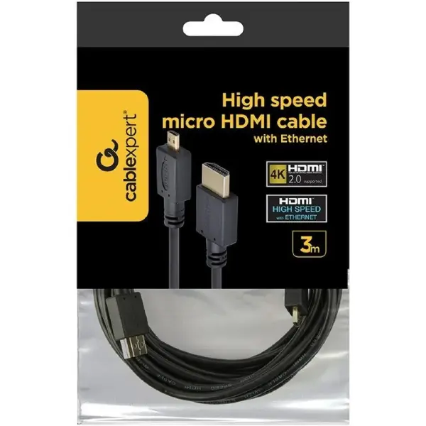 Купити Кабель Cablexpert HDMI A to HDMI D (micro) 3.0m (CC-HDMID-10) - фото 3