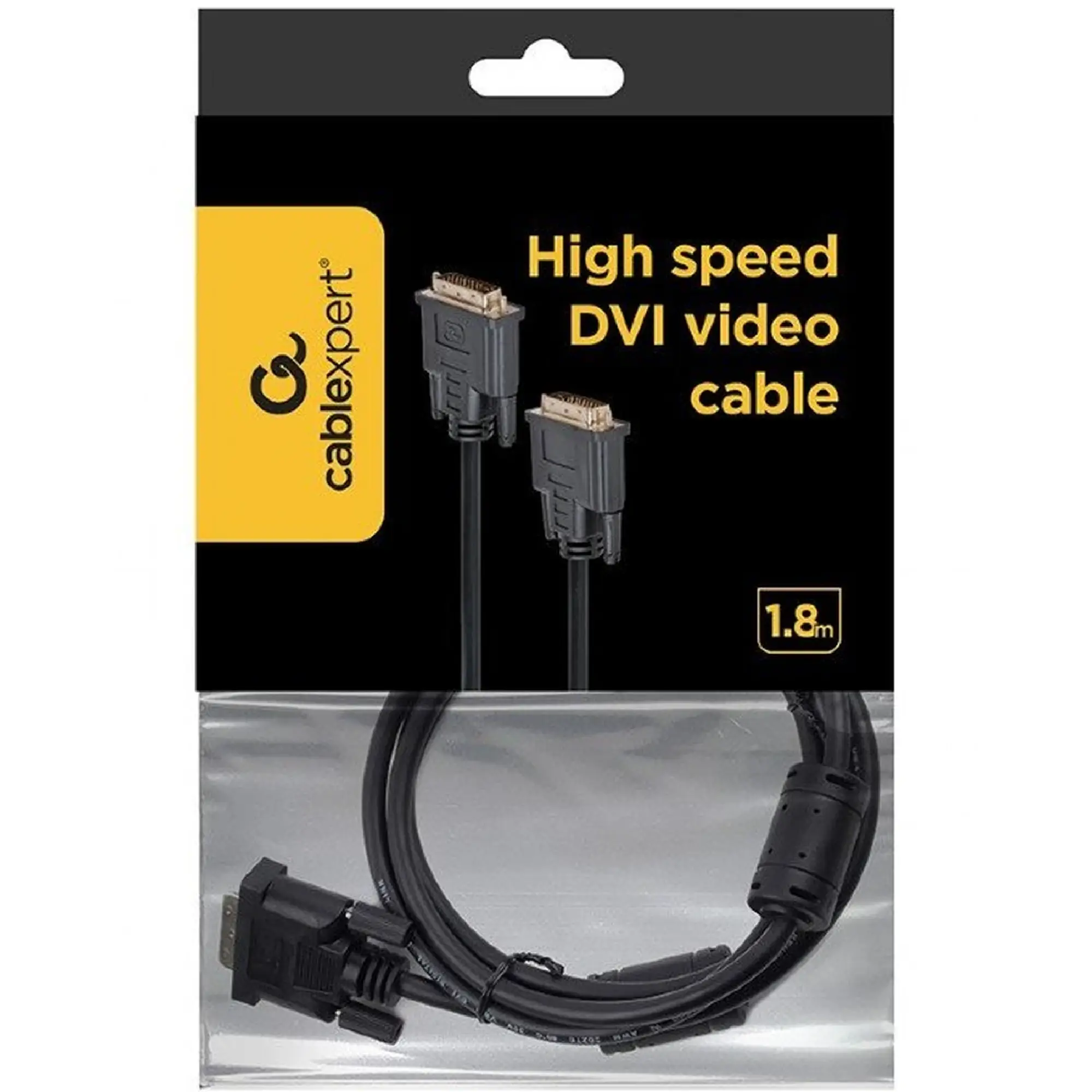 Купити Кабель Cablexpert CC-DVI2-BK-6 DVI-D to DVI-D 1.8m - фото 3