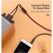 Купить Кабель UGREEN AV102 AUX Audio TRS - RCAx2 M/M 1m Gray (10772) - фото 2