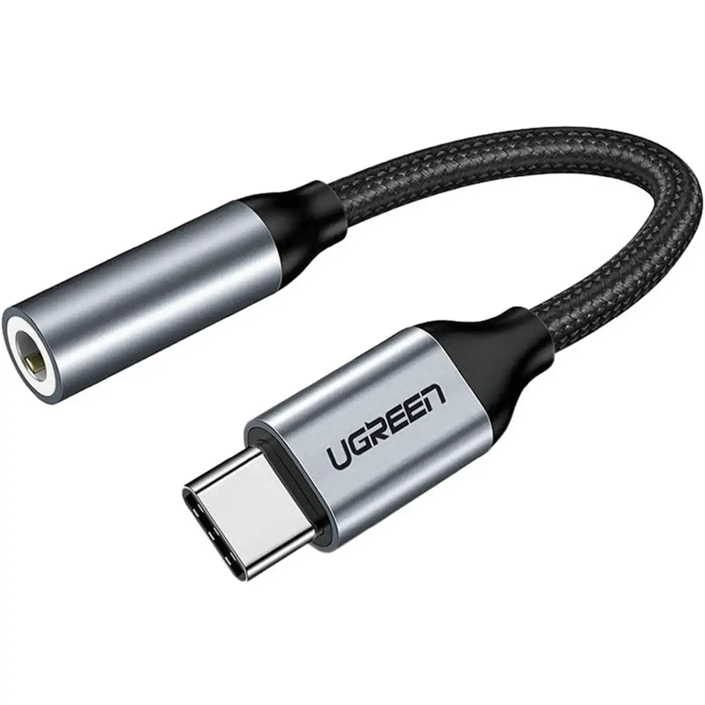 Купити Кабель UGREEN AV142 Type C - AUX Audio M/F 0.1m Gray (30632) - фото 1