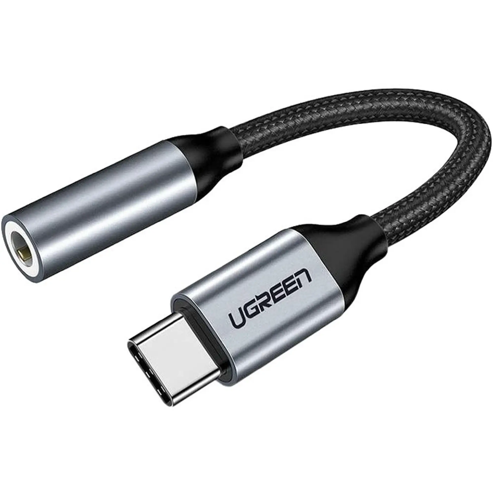 Купити Кабель UGREEN AV142 Type C - AUX Audio M/F 0.1m Gray (30632) - фото 1
