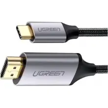 Купити Кабель UGREEN MM142 USB-C M - HDMI M 1.5m Gray/Black (50570) - фото 2
