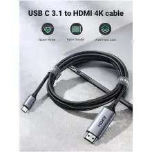 Купити Кабель UGREEN MM142 USB-C M - HDMI M 1.5m Gray/Black (50570) - фото 3