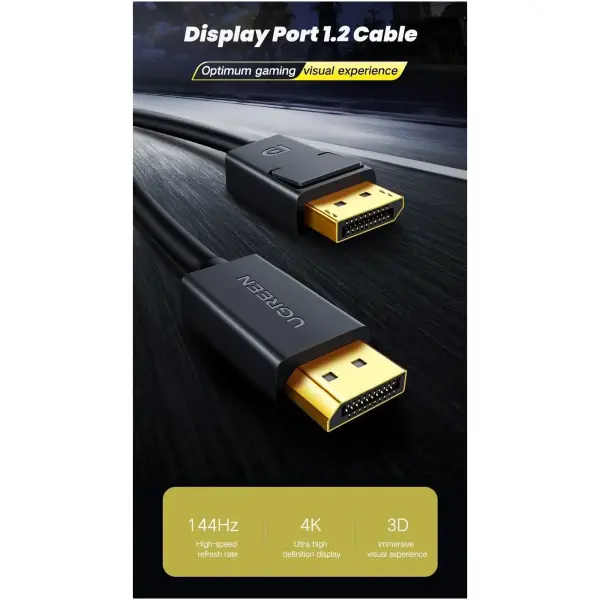 Купити Кабель UGREEN DP102 DisplayPort M - M V1.2 5m Black (10213) - фото 3