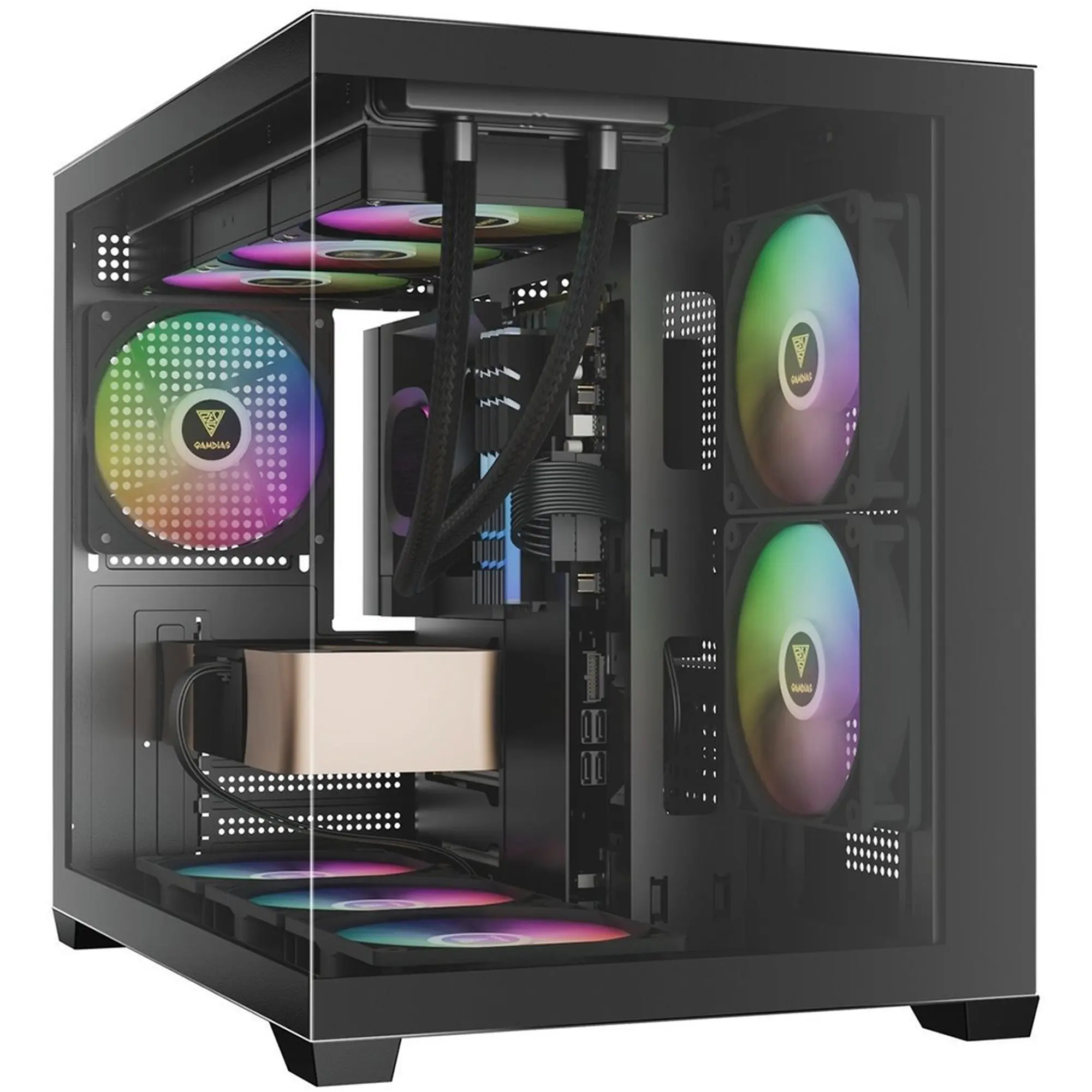 Купить Корпус Gamdias Aura GC10M V2 ARGB Black (4711514503159) - фото 9