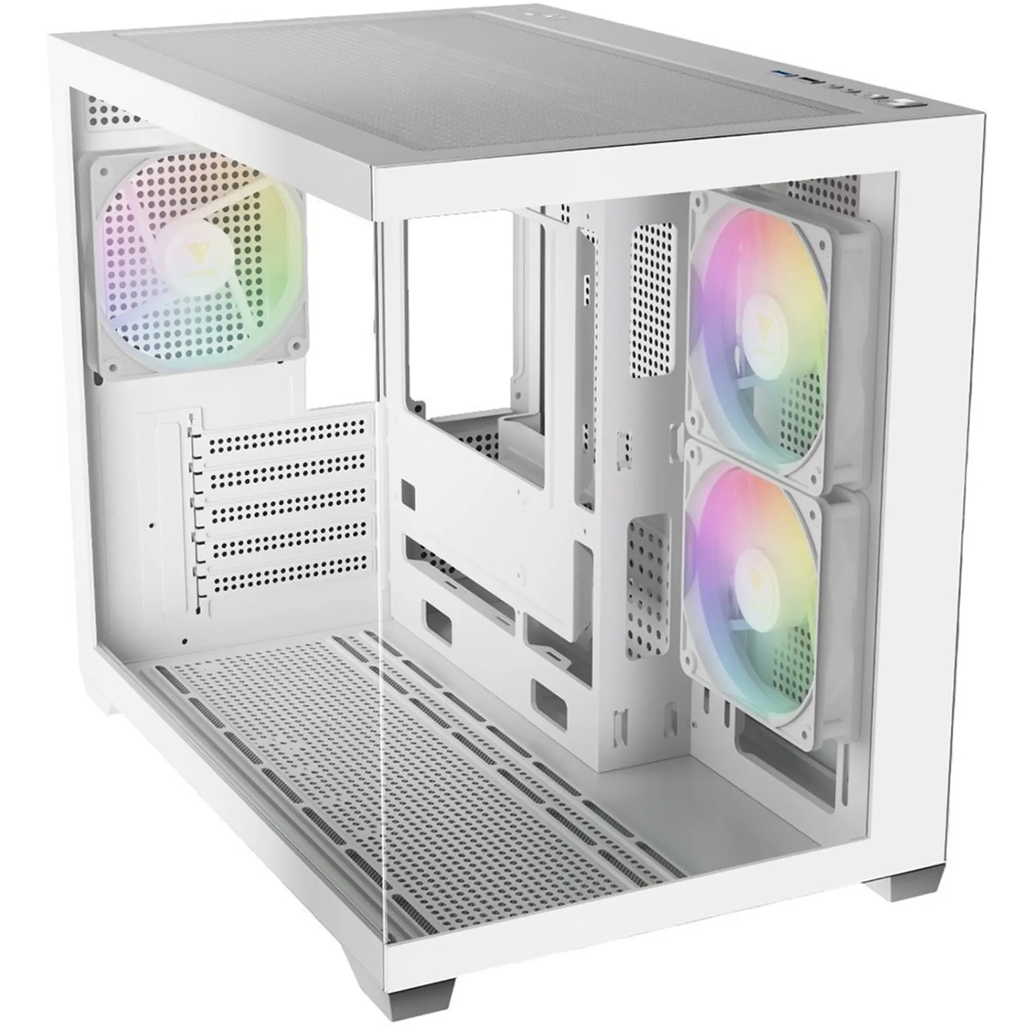 Купить Корпус Gamdias Aura GC10M V2 ARGB White (4711514503166) - фото 2