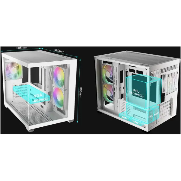 Купить Корпус Gamdias Aura GC10M V2 ARGB White (4711514503166) - фото 11