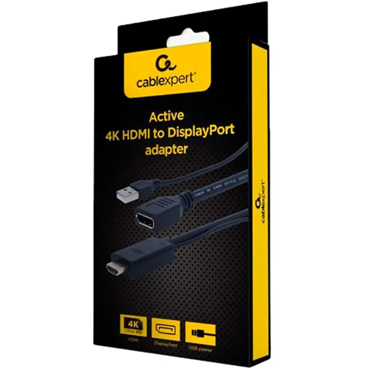 Купити Перехідник Cablexpert HDMI to DisplayPort 4K 30Hz (A-HDMIM-DPF-01) - фото 2