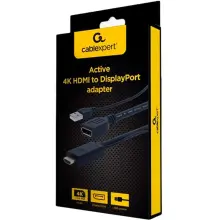 Купити Перехідник Cablexpert HDMI to DisplayPort 4K 30Hz (A-HDMIM-DPF-01) - фото 2