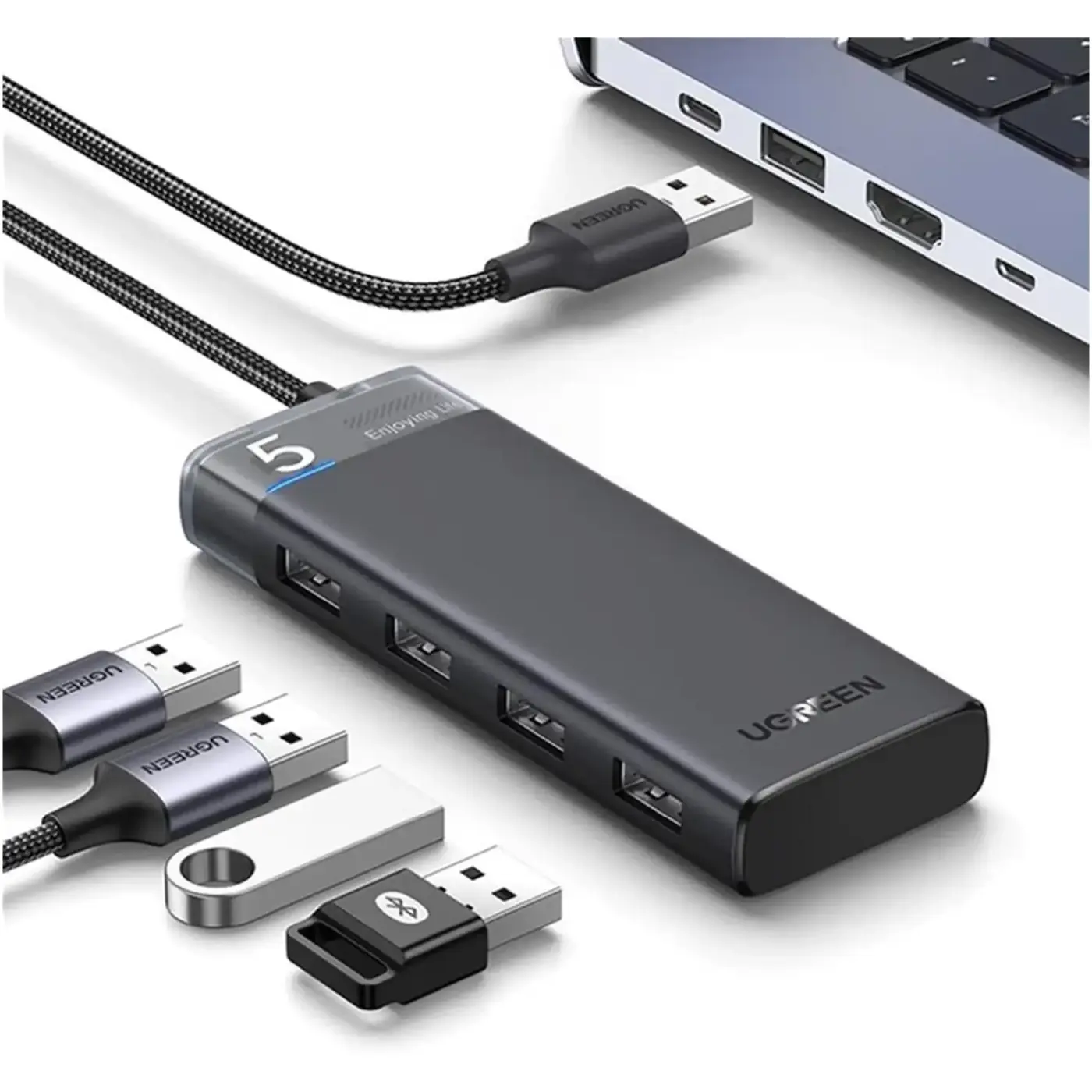Купити USB-хаб UGREEN CM219 Black (15548) - фото 2