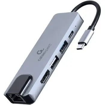 Купить Концентратор Cablexpert USB-C 5-in-1 (A-CM-COMBO5-04) - фото 1