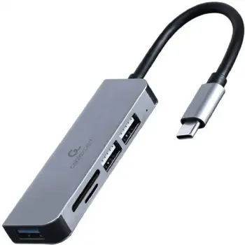 Купить Концентратор Cablexpert USB-С to 1 х USB 3.1 Gen 1 (5 Gbps), 2 х USB 2.0, CardReader (UHB-CM-CRU3P1U2) - фото 1