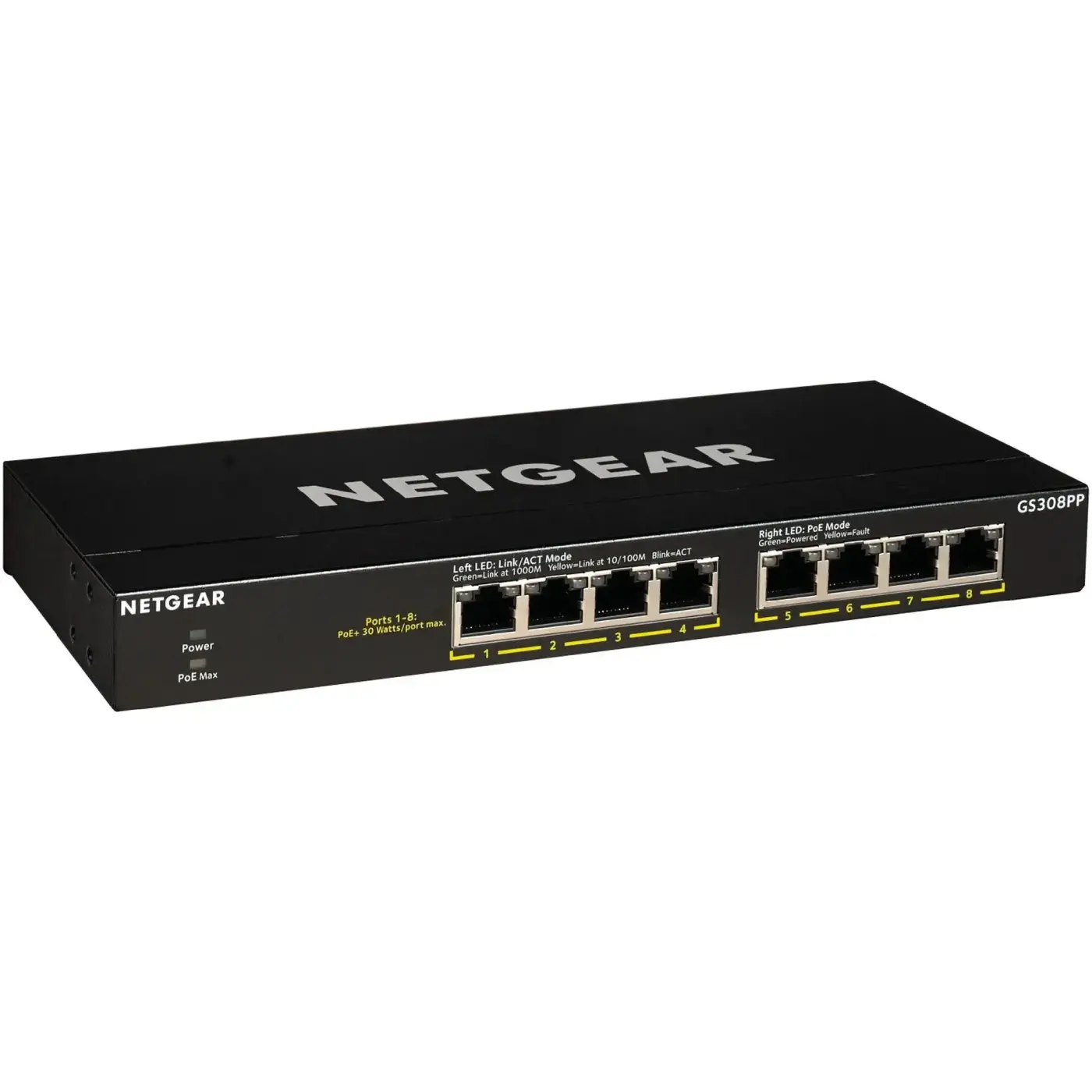 Купити Комутатор Netgear GS308PP-100EUS - фото 2