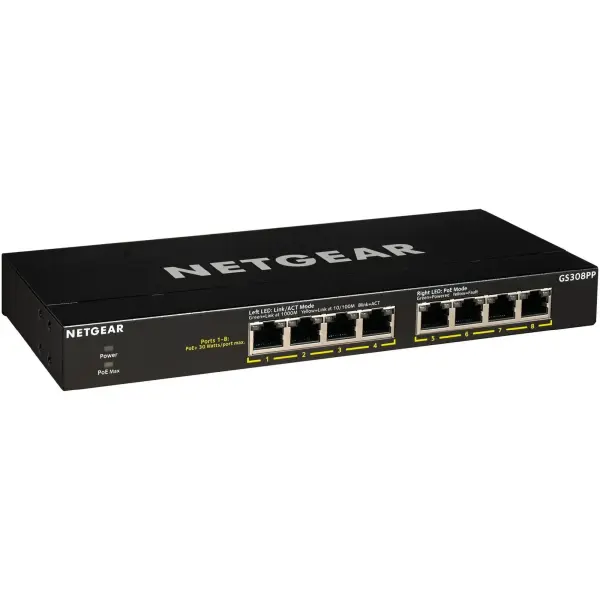 Купити Комутатор Netgear GS308PP-100EUS - фото 2