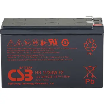 Купить Аккумуляторная батарея к ИБП (UPS) CSB HR1234WF2 12V 9Ah - фото 1
