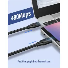 Купить Кабель UGREEN US286 USB-C - USB-C 3A 0.5m Black (50996) - фото 4