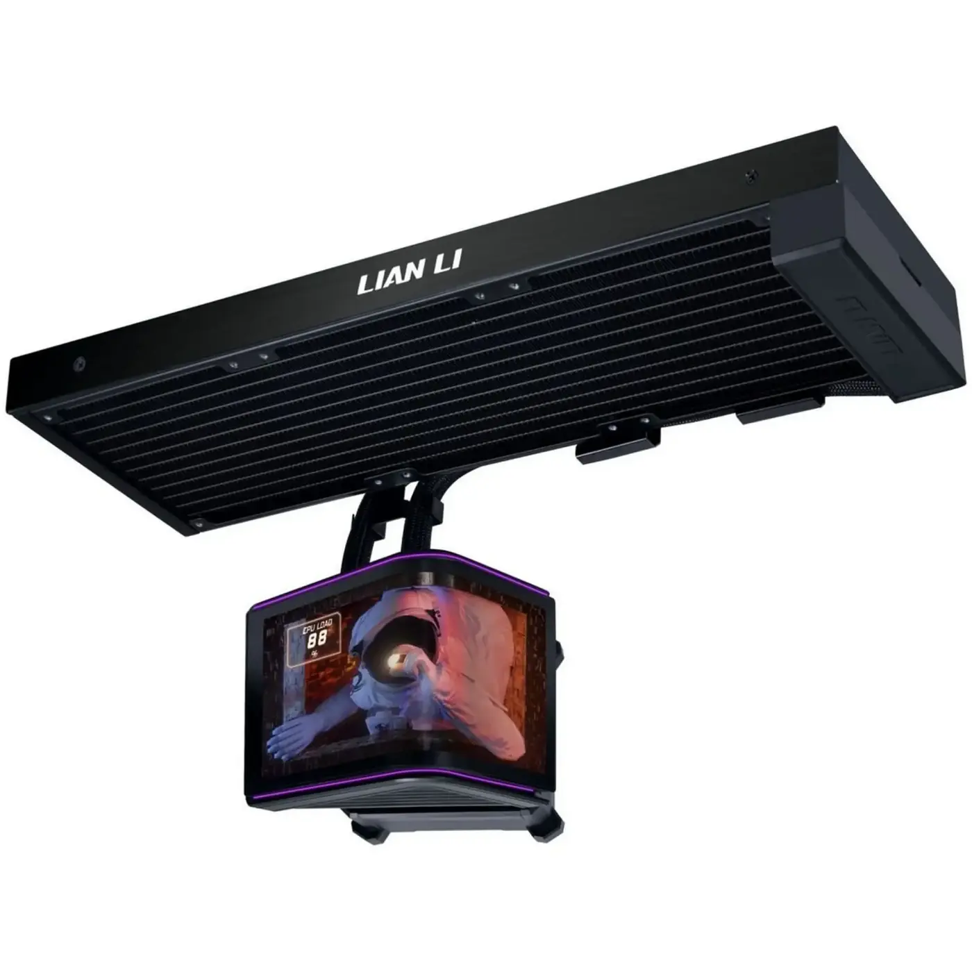 Купить Система водяного охлаждения Lian Li Hydroshift II OLED Curved 360 Fanless Black (G89.GHS2OLDC36NB.00) - фото 1