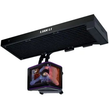 Купить Система водяного охлаждения Lian Li Hydroshift II OLED Curved 360 Fanless Black (G89.GHS2OLDC36NB.00) - фото 1