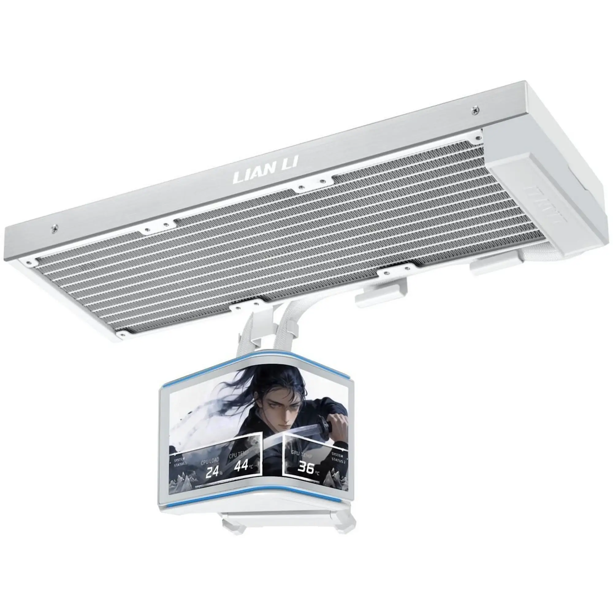 Купить Система водяного охлаждения Lian Li Hydroshift II OLED Curved 360 Fanless White (G89.GHS2OLDC36NW.00) - фото 1