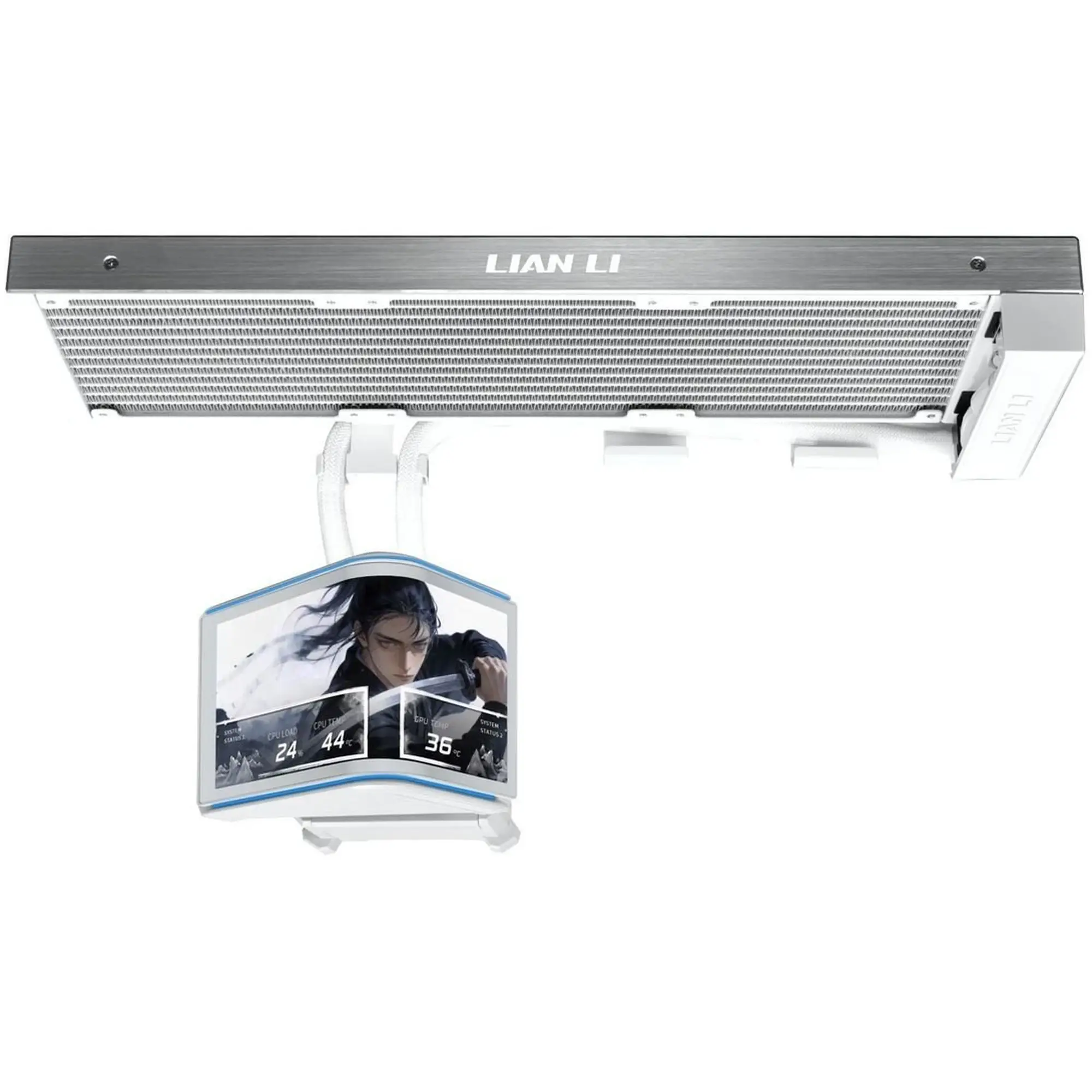 Купить Система водяного охлаждения Lian Li Hydroshift II OLED Curved 360 Fanless White (G89.GHS2OLDC36NW.00) - фото 2