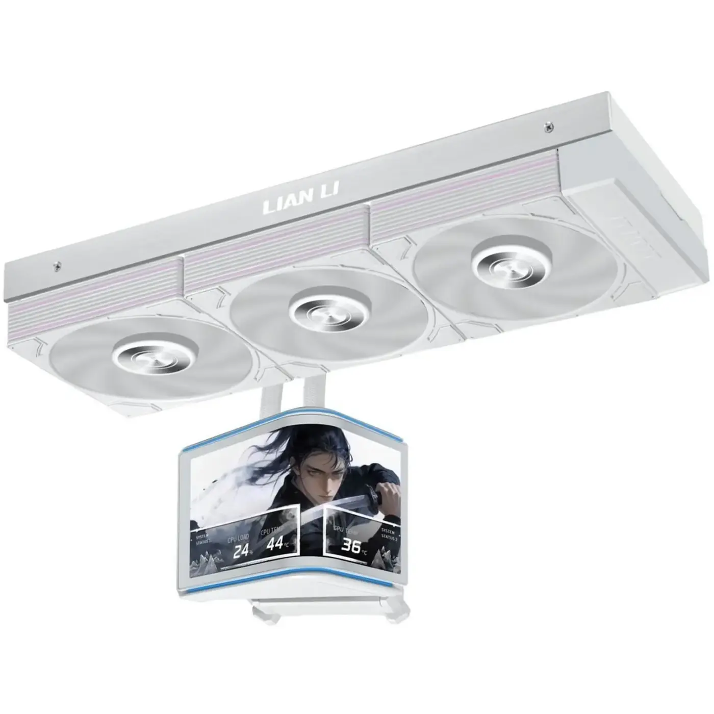 Купить Система водяного охлаждения Lian Li Hydroshift II OLED Curved 360 P28 White (G89.GHS2OLDC36PW.00) - фото 1