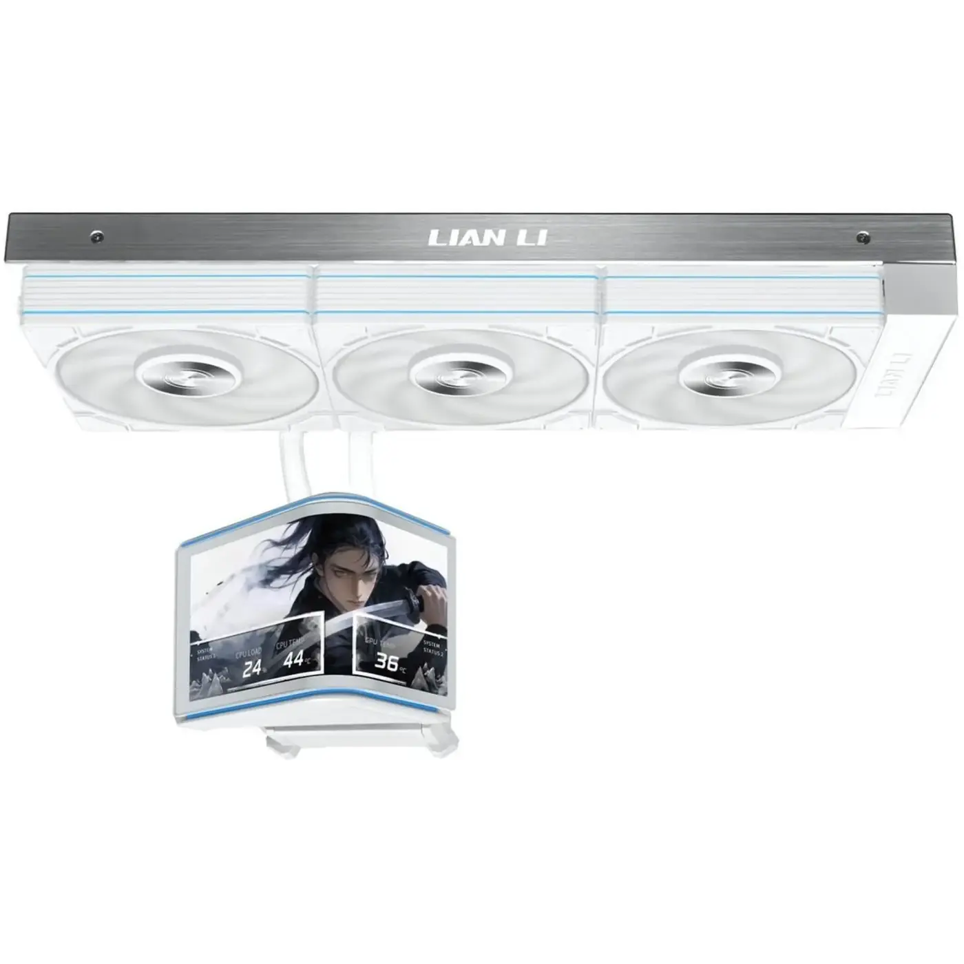 Купить Система водяного охлаждения Lian Li Hydroshift II OLED Curved 360 P28 White (G89.GHS2OLDC36PW.00) - фото 2