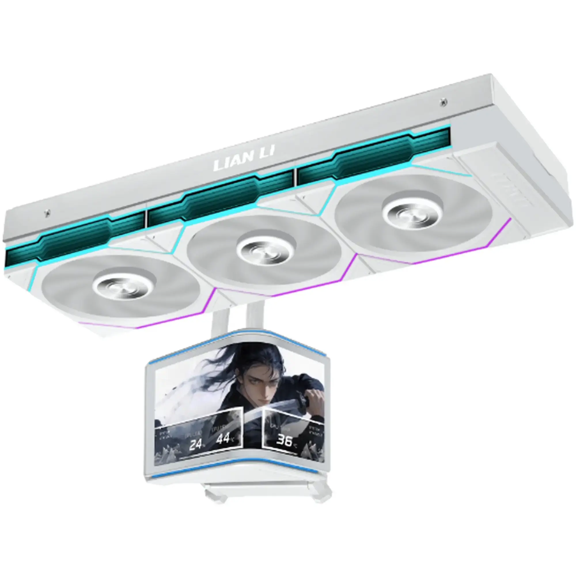 Купить Система водяного охлаждения Lian Li Hydroshift II OLED Curved 360 TL White (G89.GHS2OLDC36TW.00) - фото 1