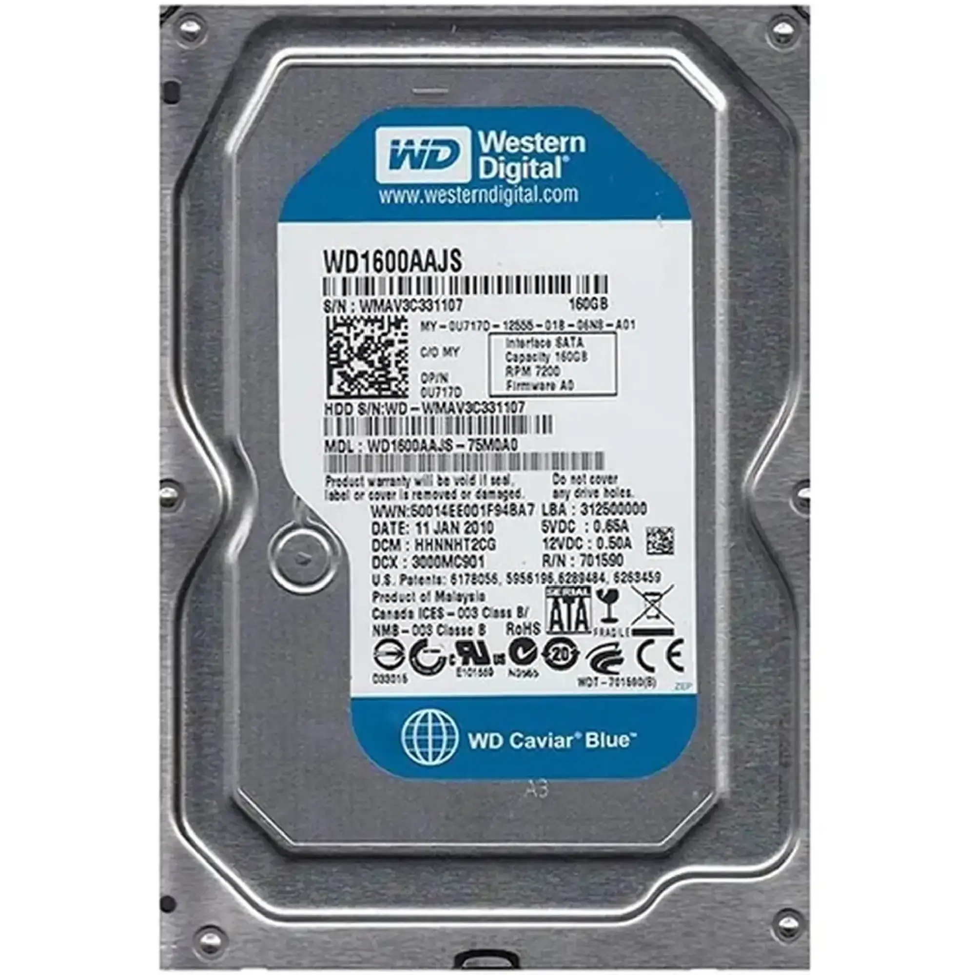 Купить Уценка Western Digital WD1600AAJS 160GB SATA (WCAV34433197) - фото 1