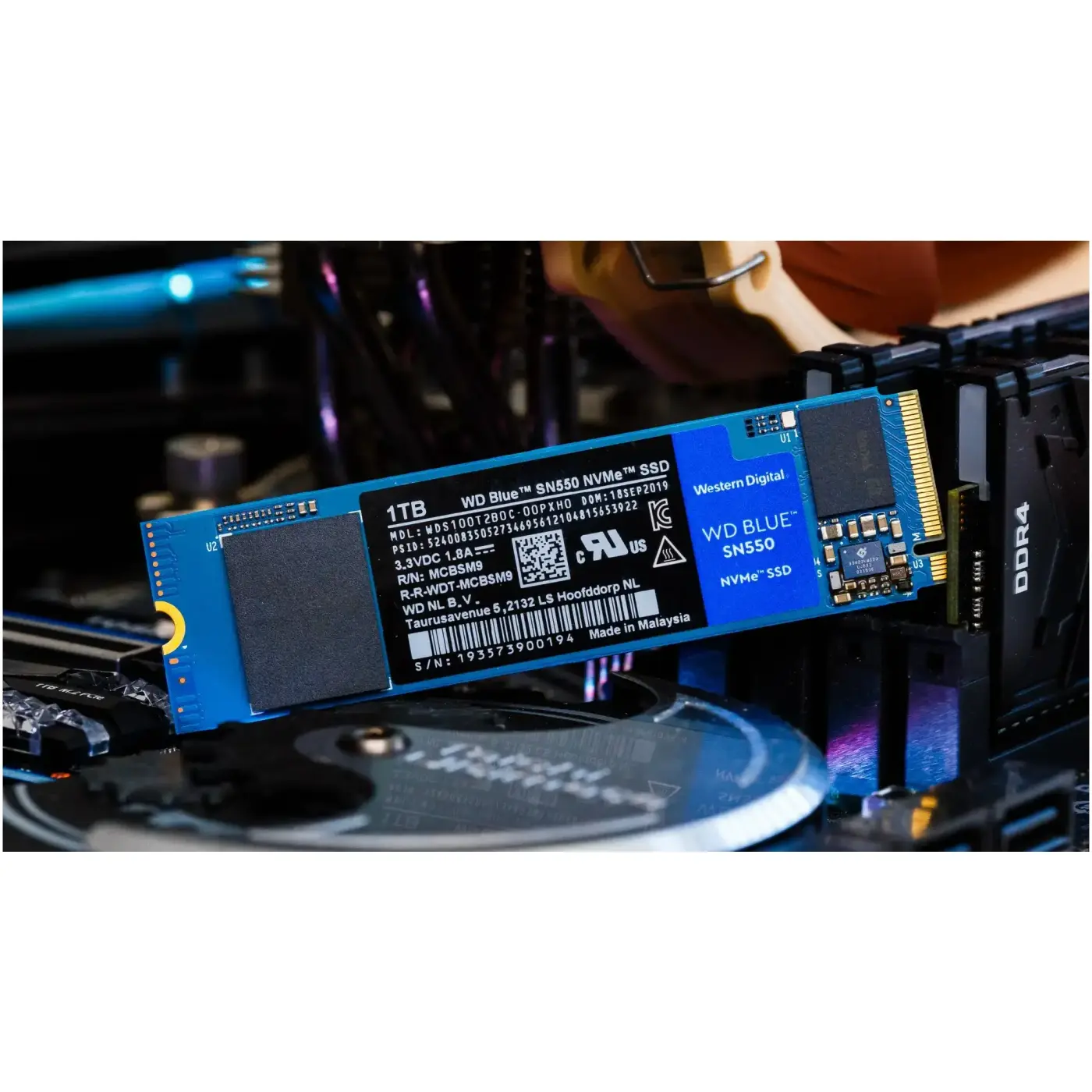 Купить Уценка SSD диск WD Blue SN550 1TB M.2 2280 NVME 3D TLC (.2044GY443401) - фото 4
