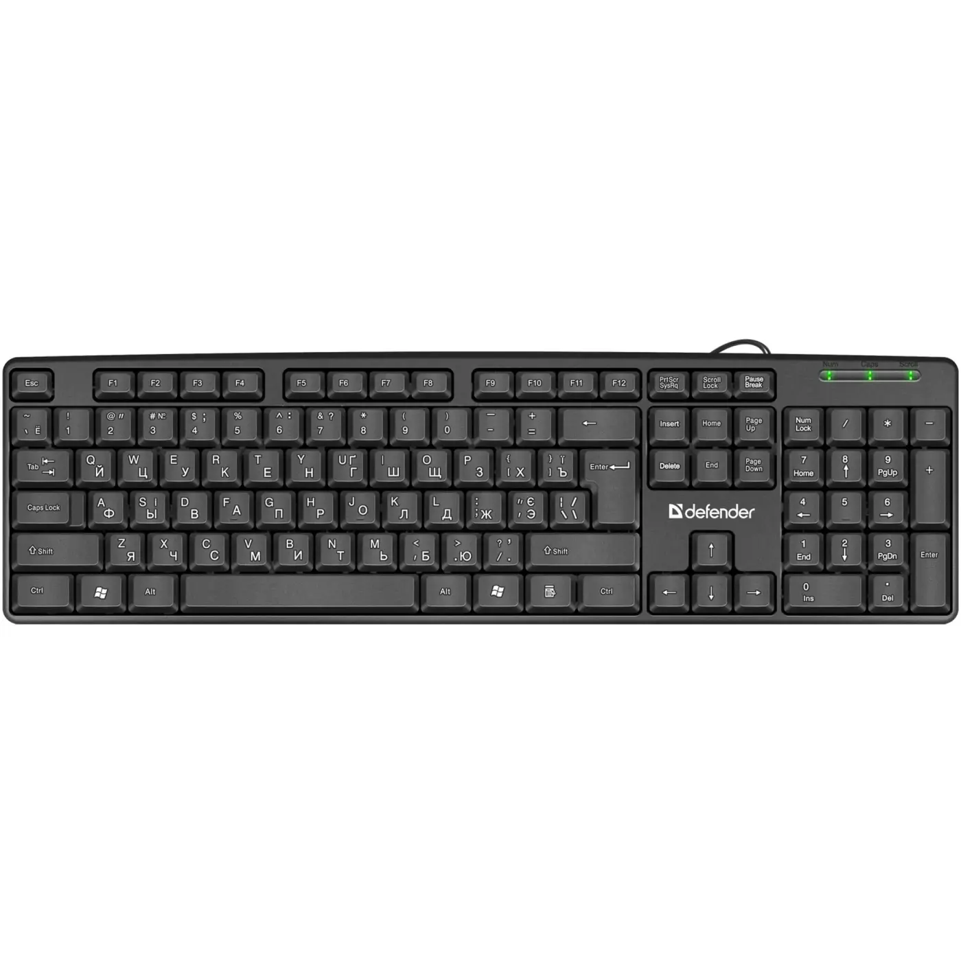 Купить Клавиатура Defender Element HB-520 USB UKR Black (45529) - фото 1