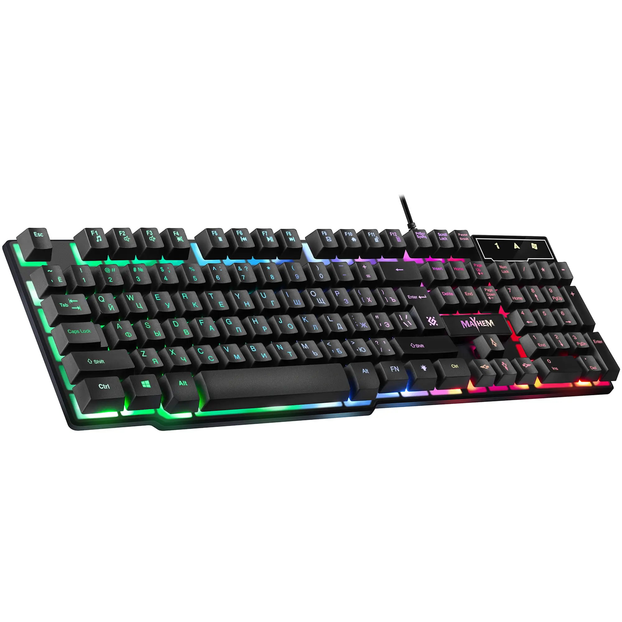 Купить Клавиатура Defender Mayhem GK-360DL USB UA Black (45362) - фото 4