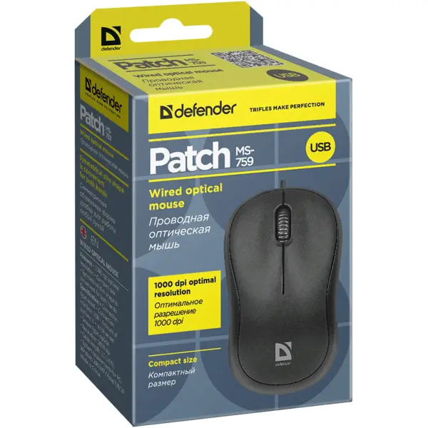 Купить Мышь Defender Patch MS-759 Black (52759) - фото 4