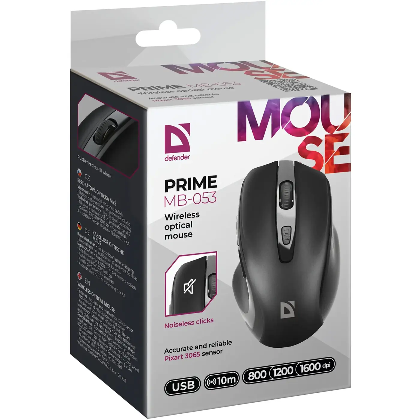 Купити Мишка Defender Prime MB-053 Silent Wireless Black (52053) - фото 6