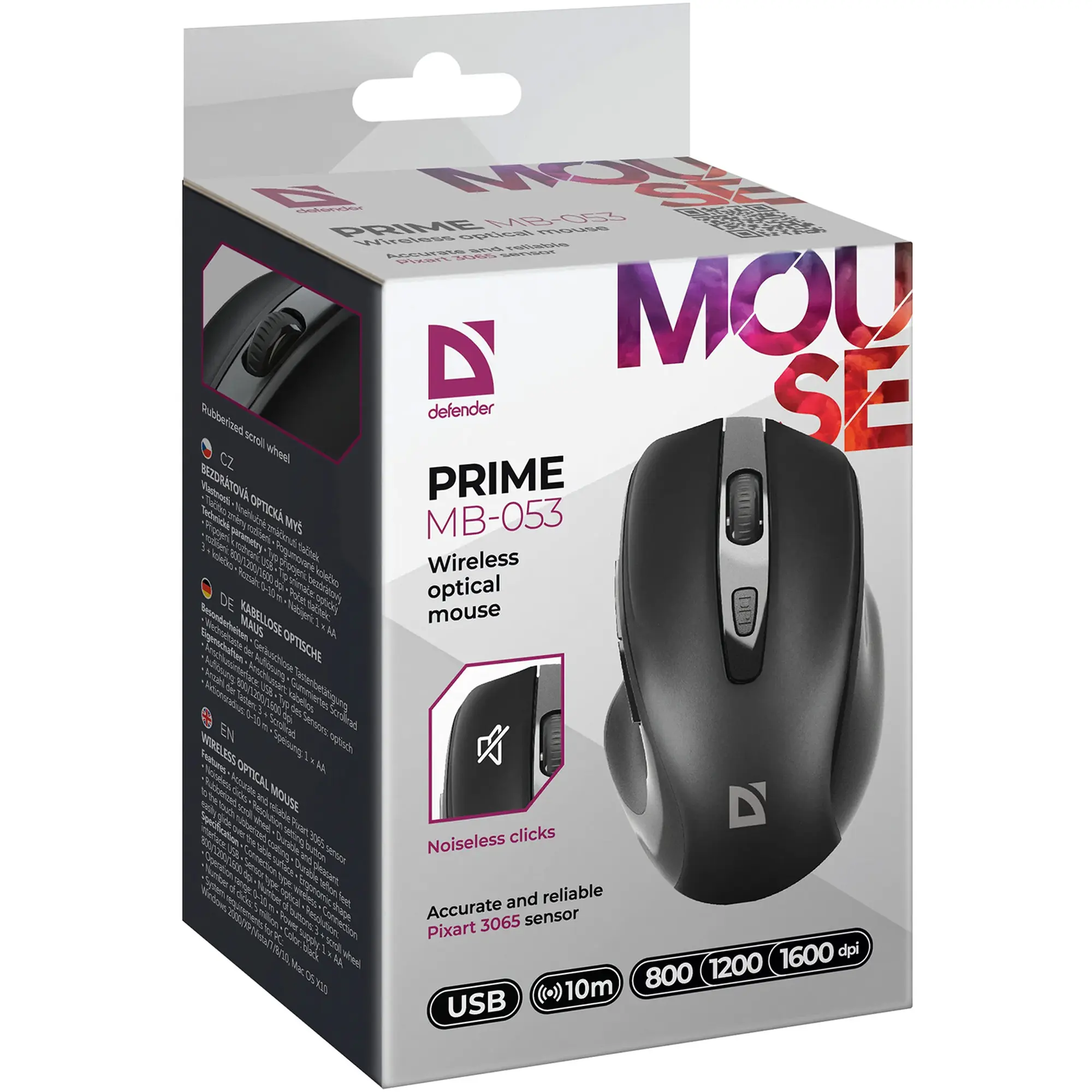 Купити Мишка Defender Prime MB-053 Silent Wireless Black (52053) - фото 6