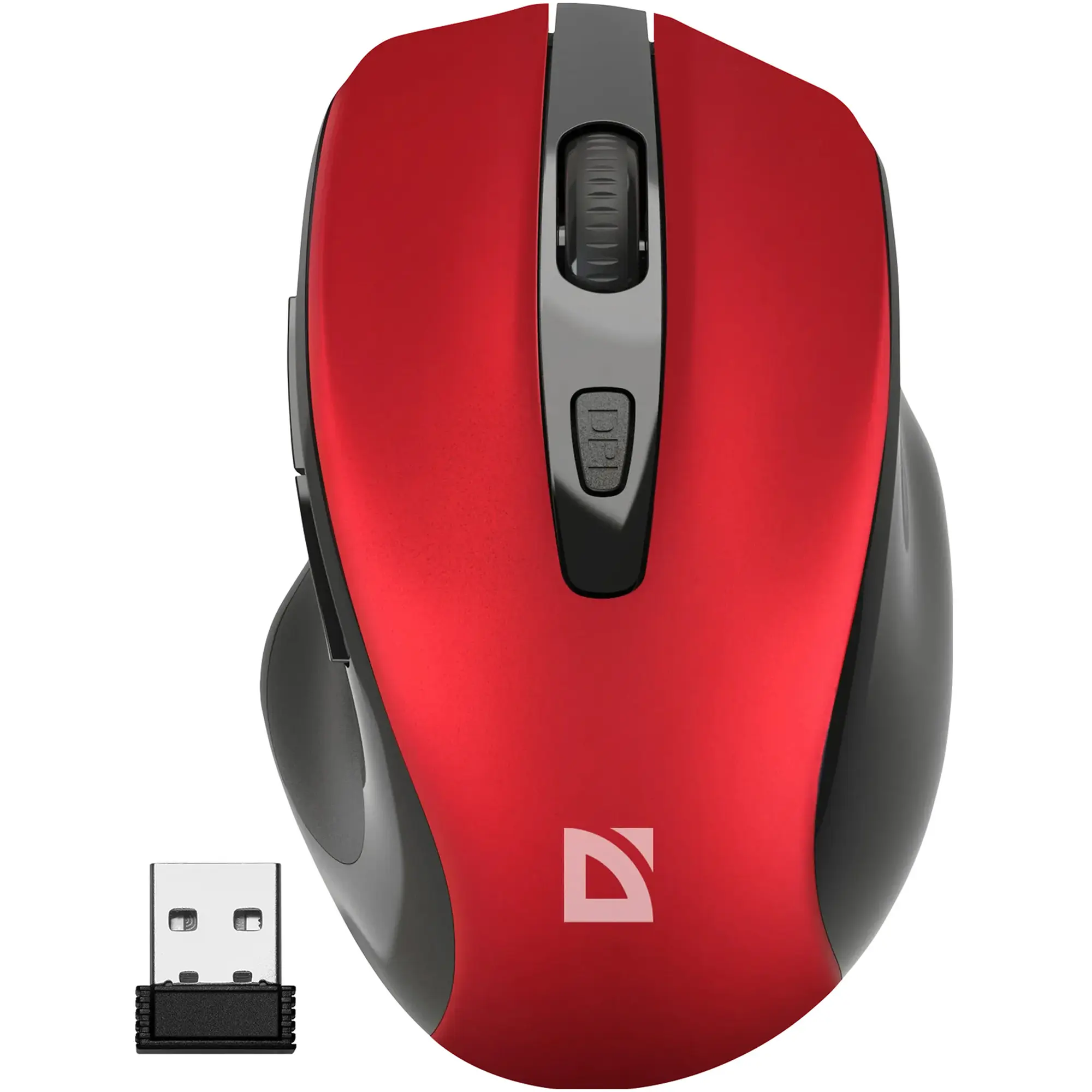 Купити Мишка Defender Prime MB-053 Silent Wireless Red (52052) - фото 1