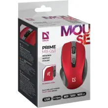 Купити Мишка Defender Prime MB-053 Silent Wireless Red (52052) - фото 6