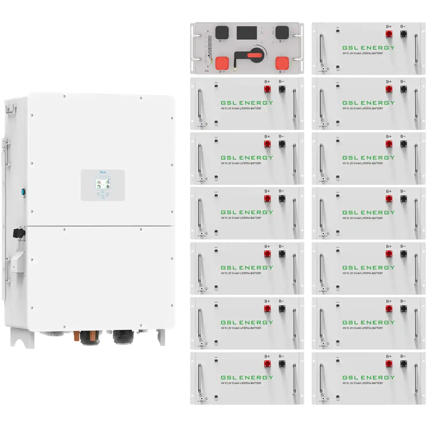 Купить Система хранения энергии DEYE SV-3DE100K1-HGS209K1-1 100kW 209kWh 1BAT LiFePO4 ≥10000 циклов - фото 2
