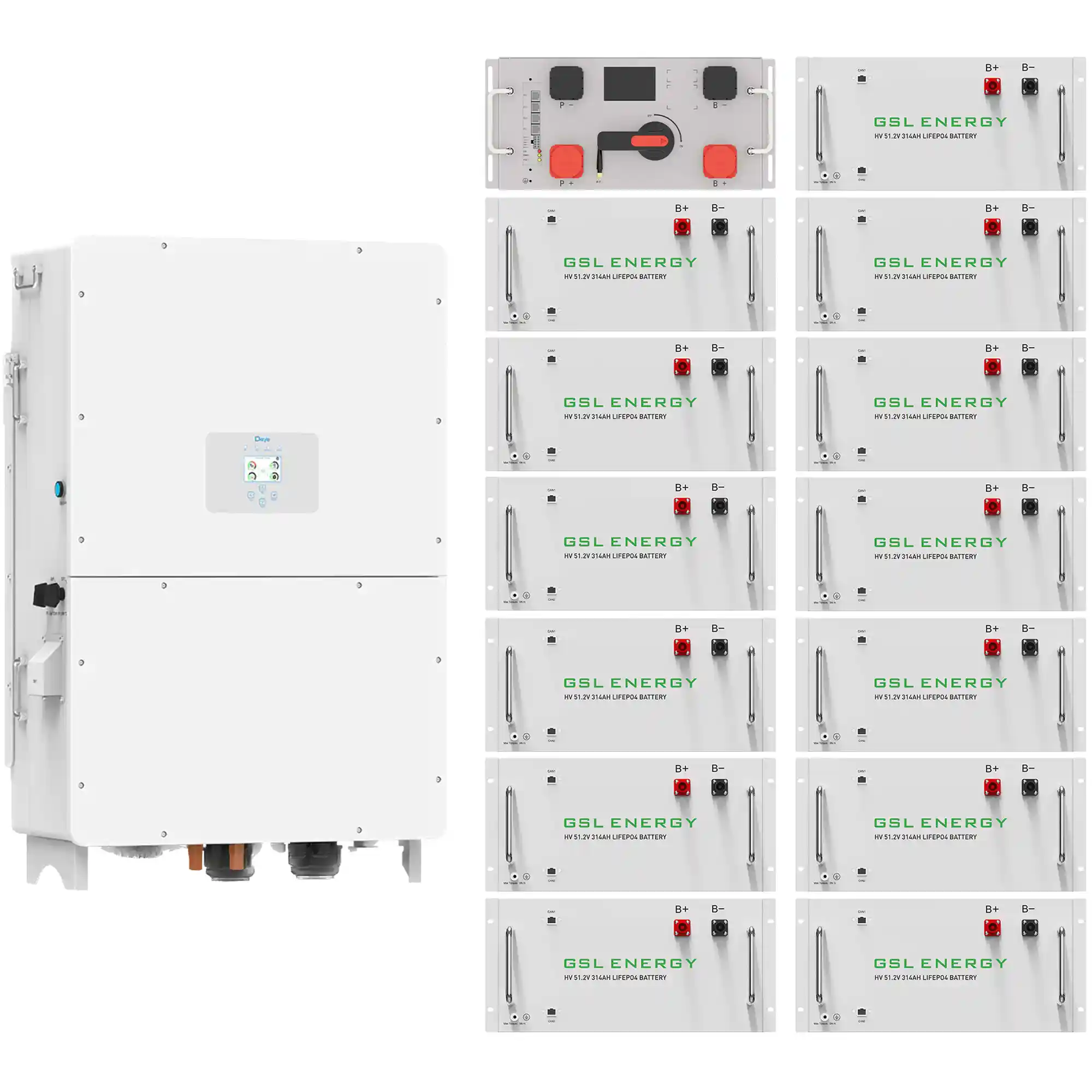 Купить Система хранения энергии DEYE SV-3DE100K1-HGS209K1-1 100kW 209kWh 1BAT LiFePO4 ≥10000 циклов - фото 2