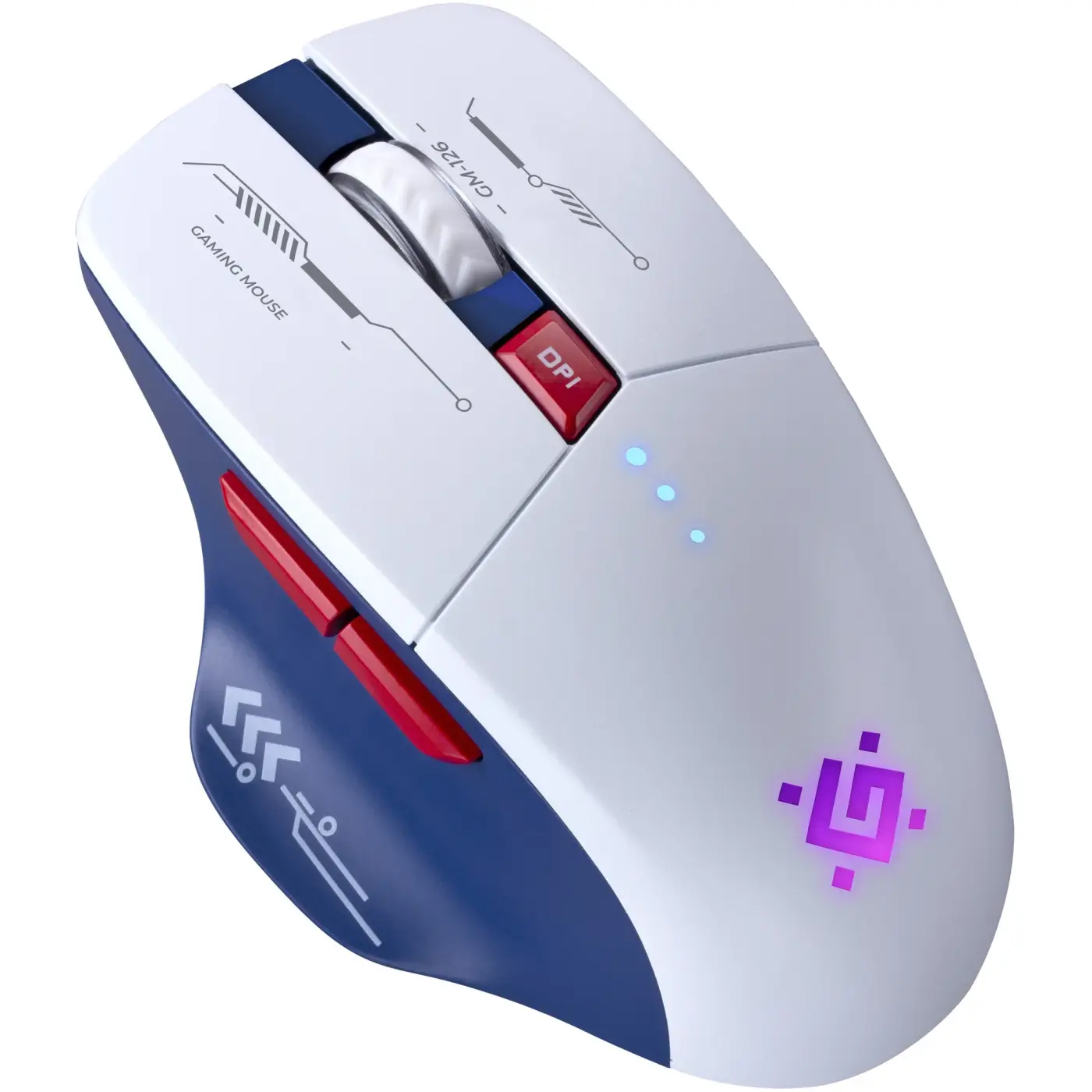 Купить Мышь Defender Tisa GM-126 LED Wireless/Bluetooth White/Blue (52126) - фото 4