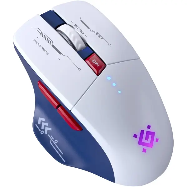 Купить Мышь Defender Tisa GM-126 LED Wireless/Bluetooth White/Blue (52126) - фото 4