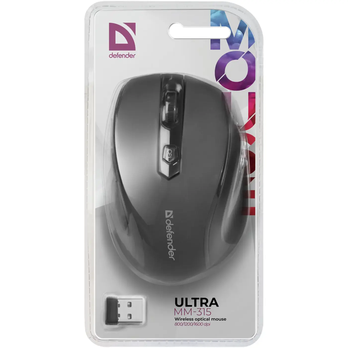 Купити Мишка Defender Ultra MM-315 Wireless Black (52315) - фото 4