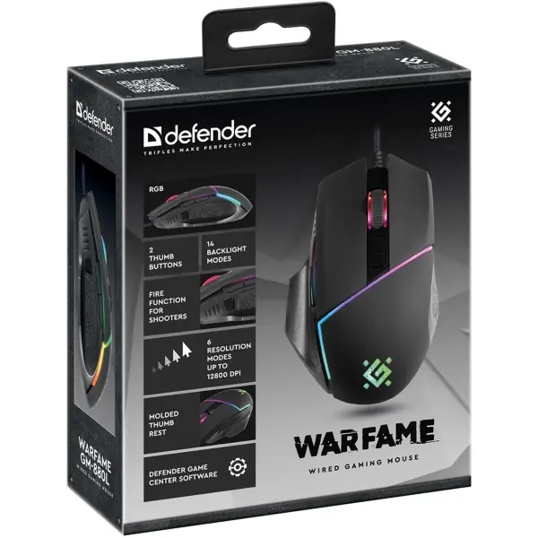 Купити Мишка Defender Warfame GM-880L USB Black (52880) - фото 4