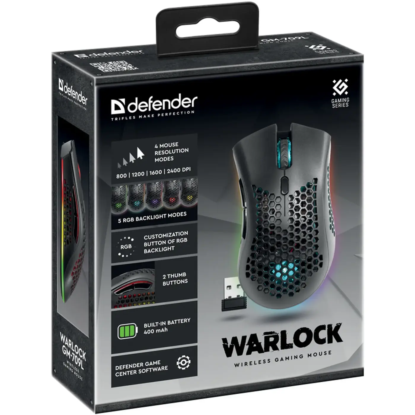 Купити Мишка Defender Warlock GM-709L RGB Wireless Black (52709) - фото 8